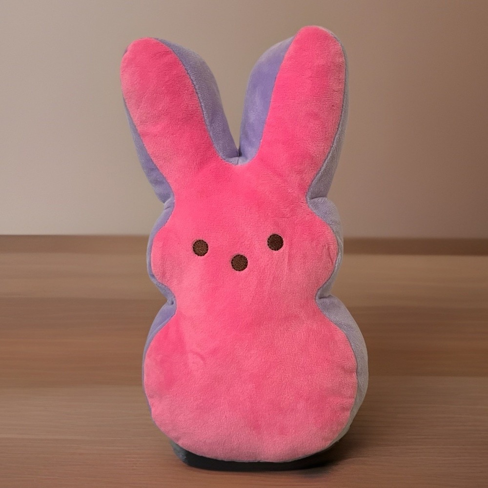 Peeps Easter Bunny Rabbit Pink and Purple Plush Stuffed Animal Toy 2023 11.5"